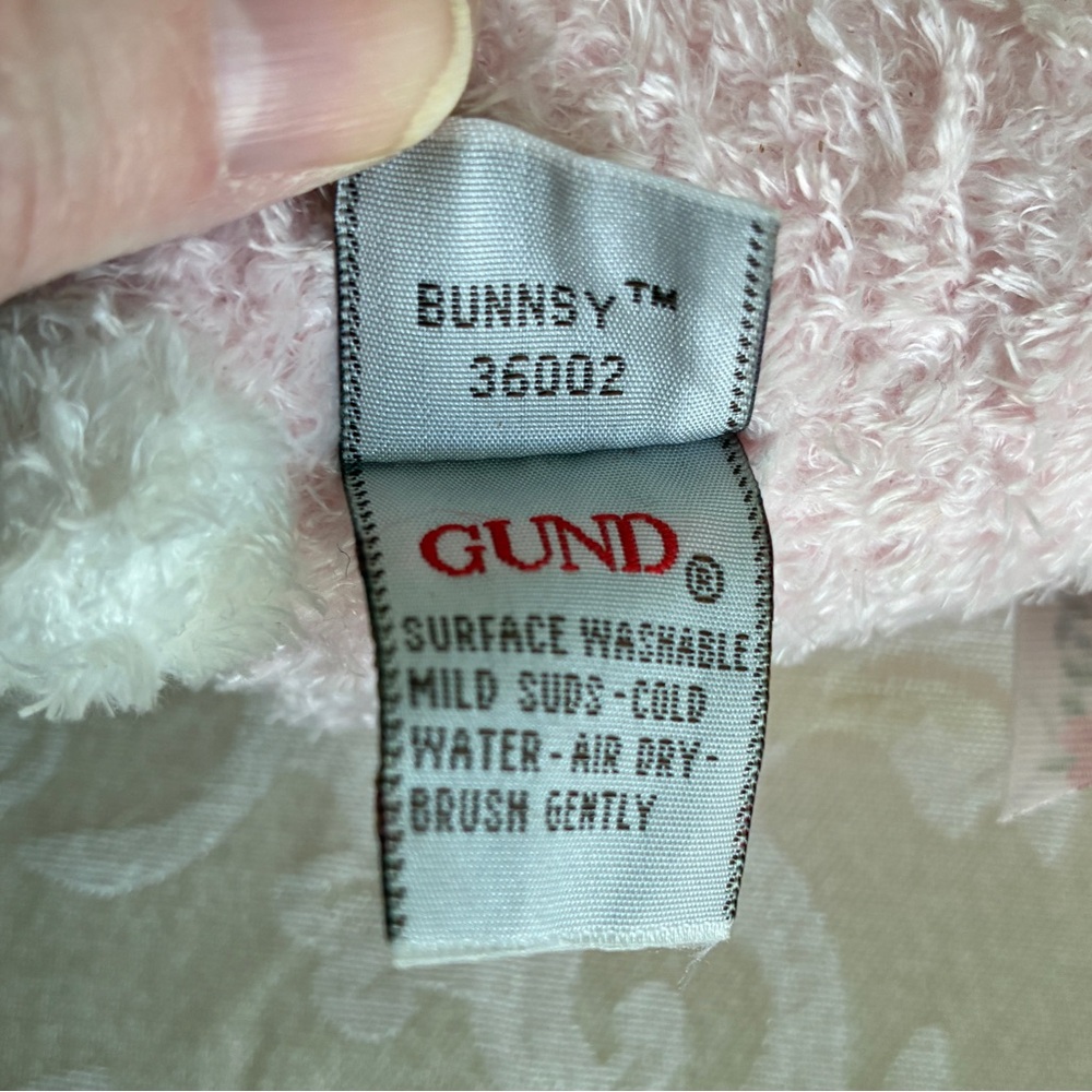 Gund Plush Bunny Rabbit "Bunnsy" Style 36002 Light Pink - Picture 11 of 13